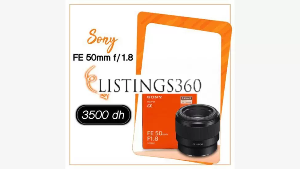 3,500 Dhs Objectif Sony FE 50mm f 1.8