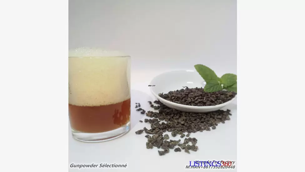 Export de thé vert gunpowder 3505, 3505AAA